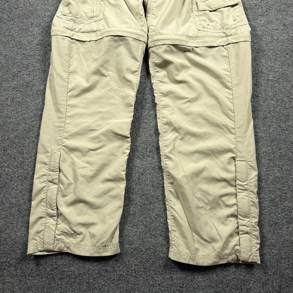 Columbia Convertible Cargo Pants Womens S Khaki Titanium Omni-Dry Zip Off Hiking - Picture 2 of 15